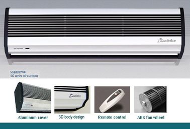 Cortina de aire de los calentadores de la puerta del aire fresco/caliente de la resistencia de fuego con la cubierta de aluminio