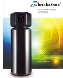 Calentador de agua residencial ahorro de energía de la eficacia del POLI de la pompa de calor de la fuente de aire alto