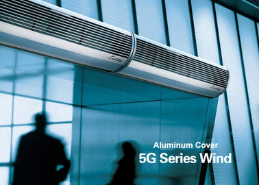 Cortinas de aire comerciales de la puerta de arriba de plata de aluminio con la fan de poco ruido de la puerta de aire