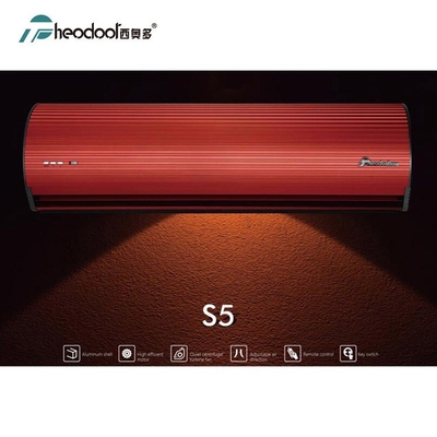 2025 Nueva cortina de aire de refrigeración de aluminio en forma de arco para ventilación de edificios comerciales 20m/s
