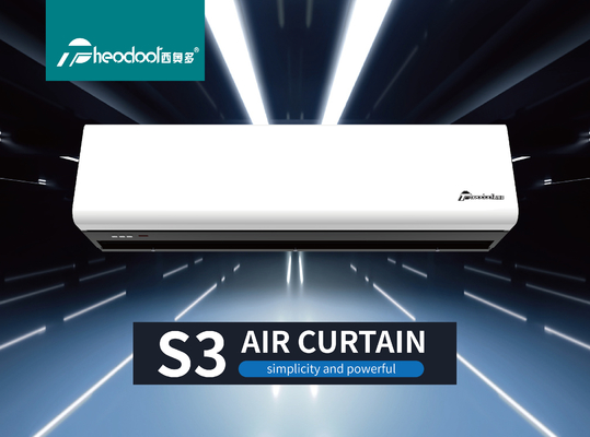 2025 Serie S3 Cortina de aire de cubierta personalizada para puerta en el comercio con control remoto