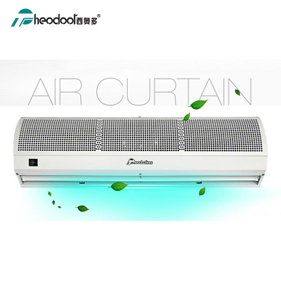 Cortina de aire compacta de 90-200 cm, velocidad de 11 m/s con control remoto