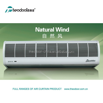 220V ventilador de cortina de aire compacto para puerta con control remoto 2 velocidades