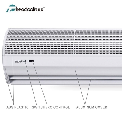 Cortina de aire de aluminio de 230 V 2000 m3/h con control remoto