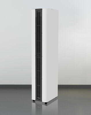 Cortina de aire caliente de pie para puerta de vidrio de instalación vertical